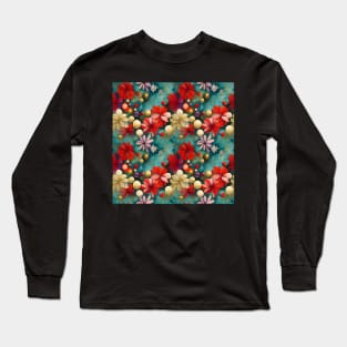 dreamy floral christmas Long Sleeve T-Shirt